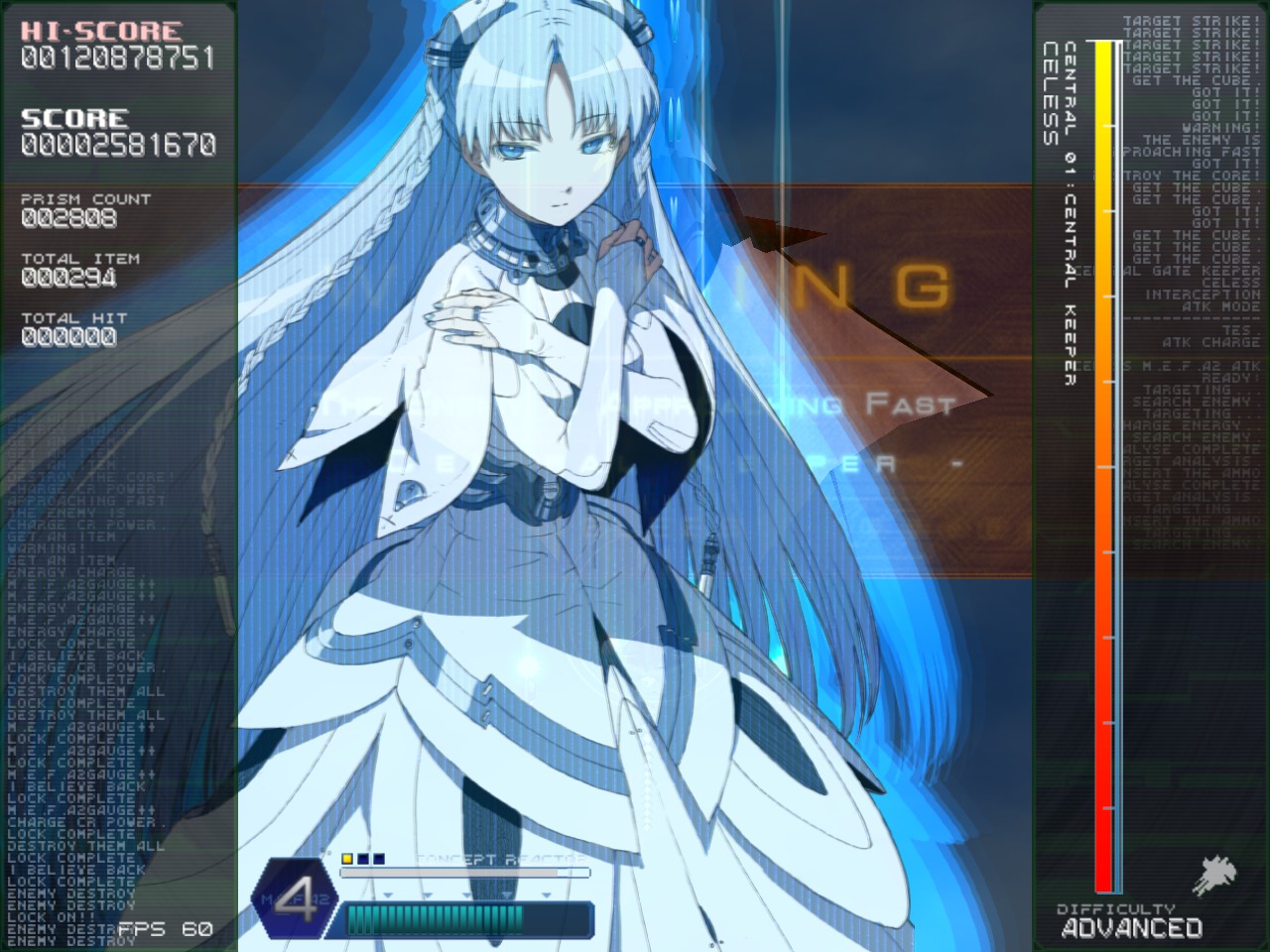 A cutaway shot of a special attack from the first boss of RefRain prism memories